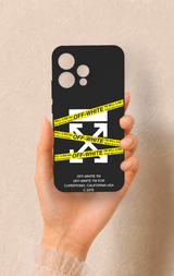 Oppo Reno 15 5G Uyumlu Off White Desenli Silikon Kılıf