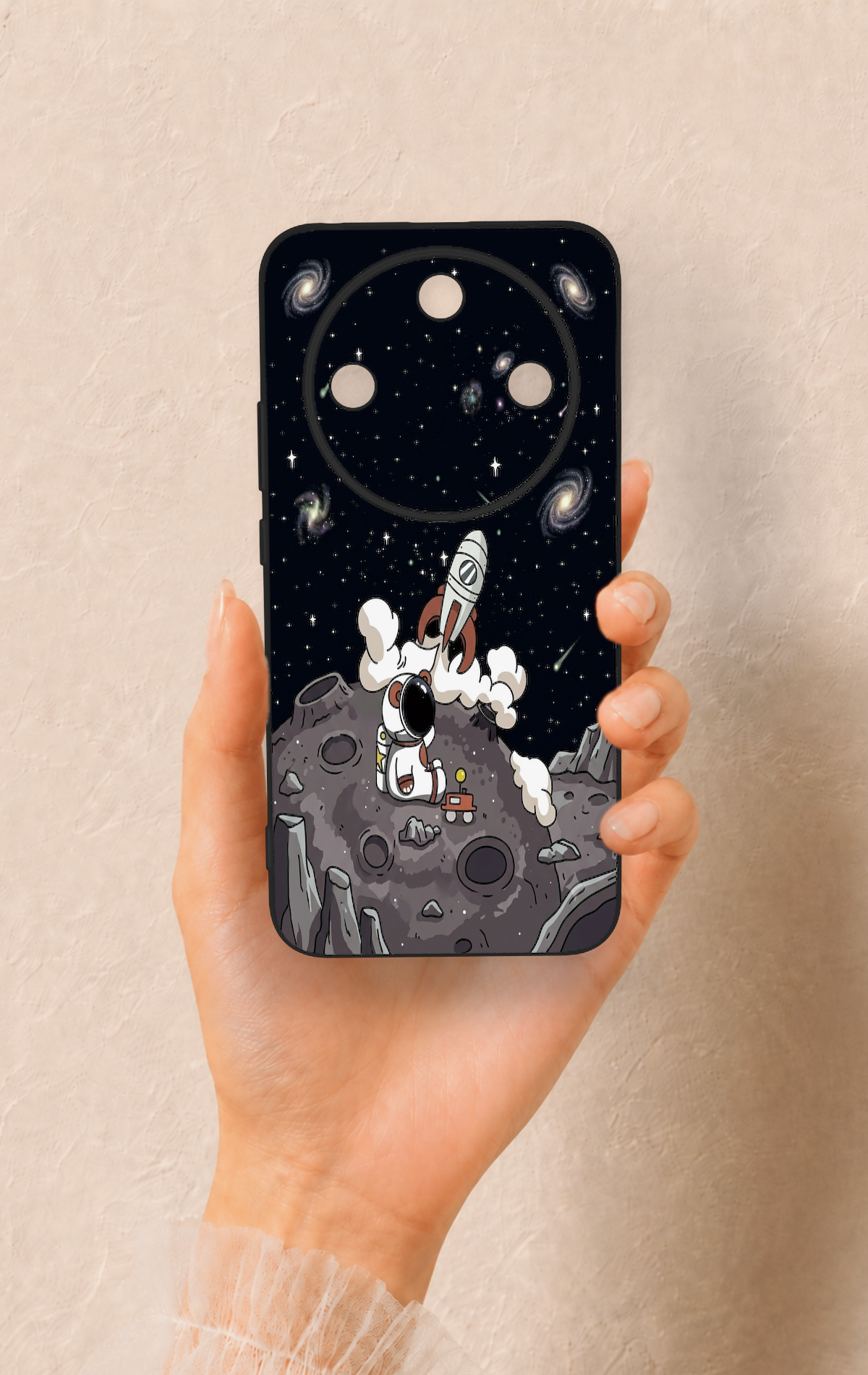 Honor Magic 8 Lite Uyumlu Uzay Astronot Desenli Silikon Kılıf