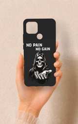 Oppo A15 Uyumlu No Pain No Gain Desenli Silikon Kılıf