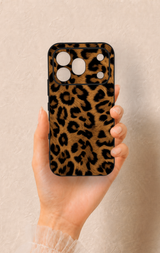 Honor 600 Pro Uyumlu Koyu Leopar Deri Desenli Silikon Kılıf