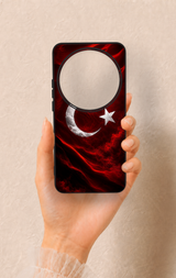 Xiomi Mi 15 Ultra Uyumlu Kurt Türk Bayrağı Desenli Silikon Kılıf