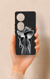 Vivo V40 Uyumlu Lady Desenli Silikon Kılıf