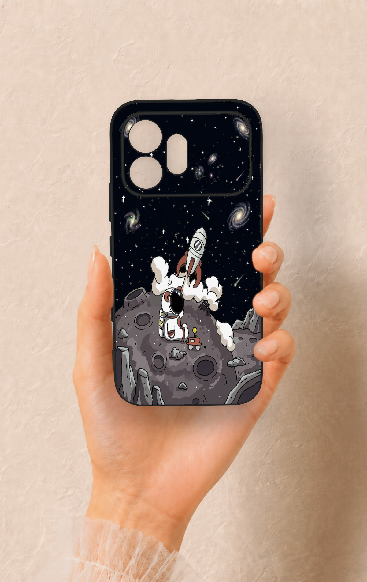 Honor 600 Uyumlu Uzay Astronot Desenli Silikon Kılıf
