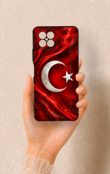 Omix X600 Uyumlu Türk Bayrağı Desenli Silikon Kılıf