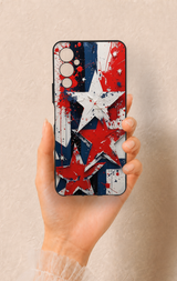 Tecno Pova Neo 4 Uyumlu Star Flag Desenli Silikon Kılıf