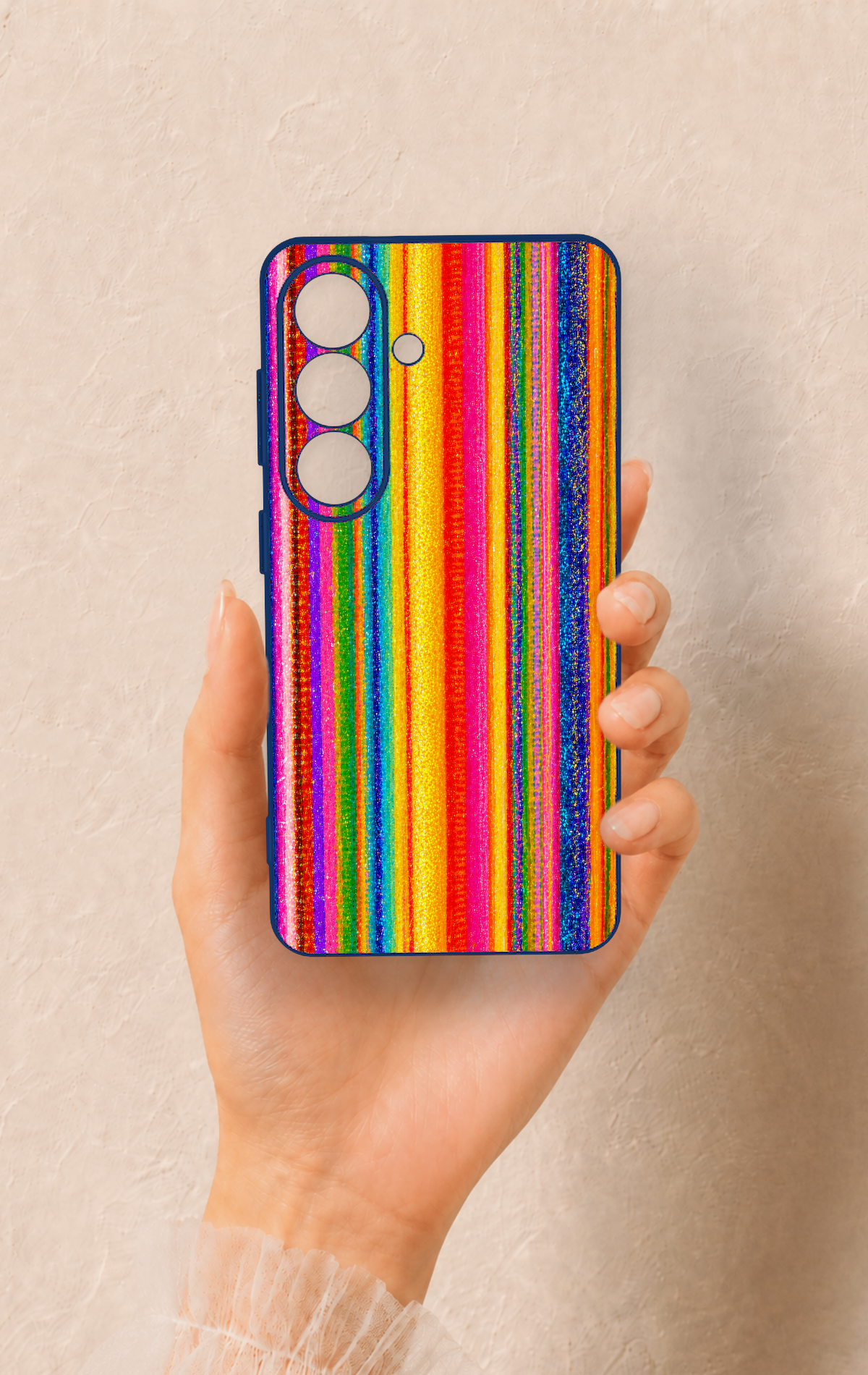 Samsung S26 Uyumlu Rengarenk Desenli Silikon Kılıf