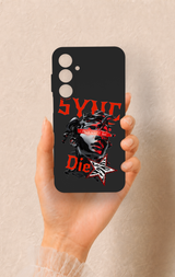 Samsung A55 Uyumlu Sync Die Desenli Silikon Kılıf