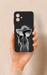 Samsung A07 Uyumlu Lady Desenli Silikon Kılıf