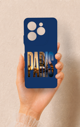 İnfinix Hot 40 Pro Uyumlu Paris Desenli Silikon Kılıf