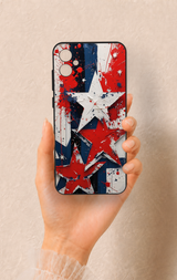 Samsung A05 Uyumlu Star Flag Desenli Silikon Kılıf