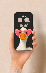 Xiaomi Mi 17 Ultra Uyumlu Aşık Ördek Desenli Silikon Kılıf