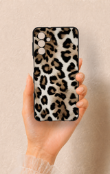 Samsung A04S Uyumlu Leopar Derisi Desenli Silikon Kılıf