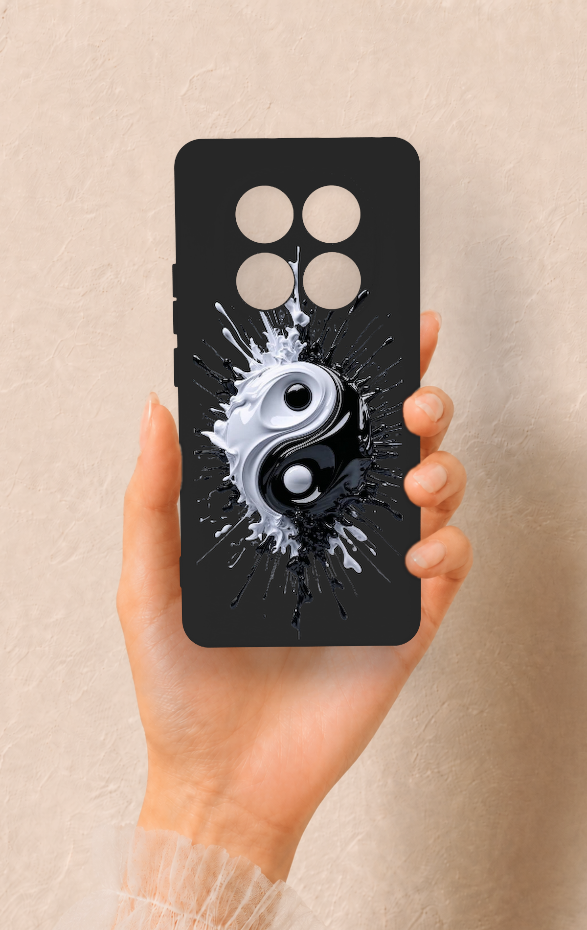 Redmi Note 14 Pro 5G Uyumlu İyi ve Kötü Desenli Silikon Kılıf