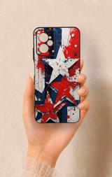 Casper Via X30 Uyumlu Star Flag Desenli Silikon Kılıf