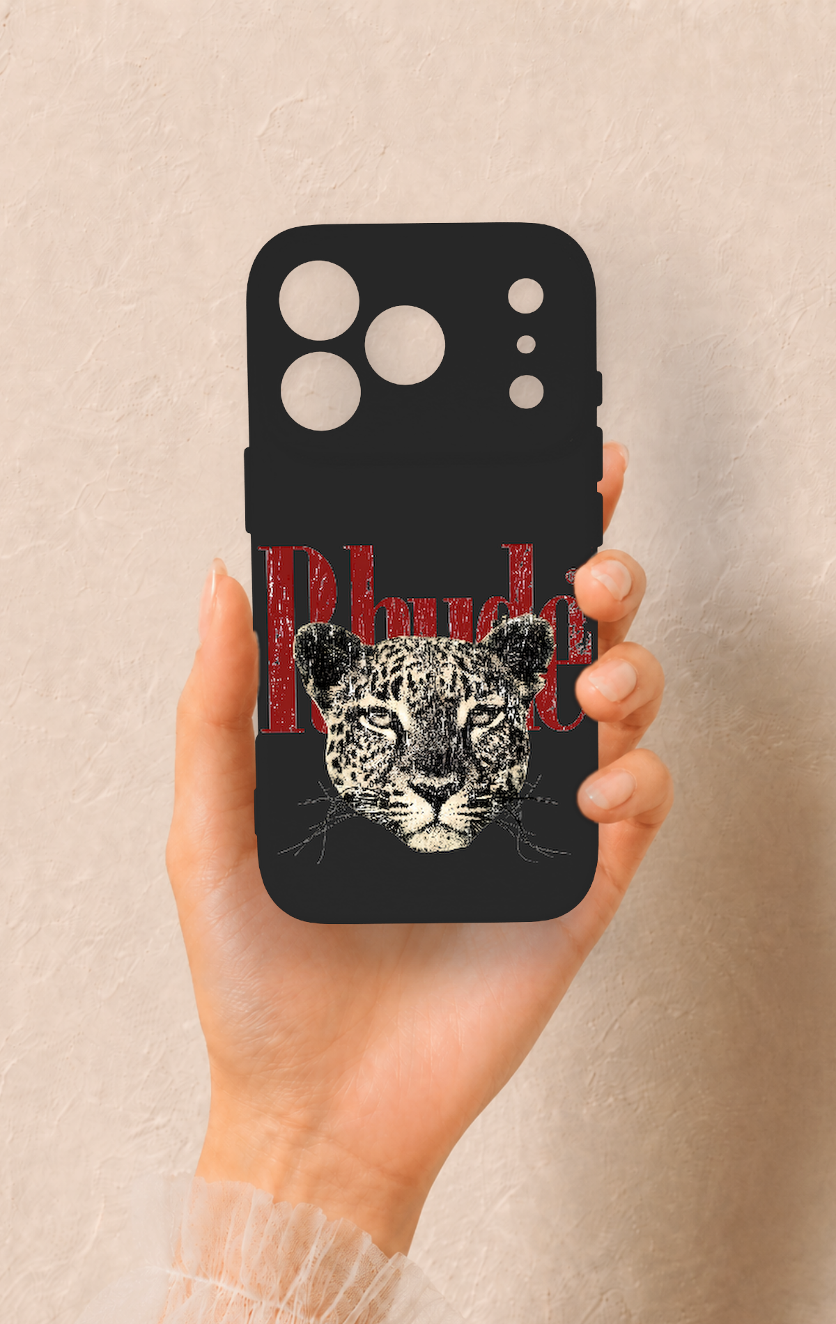 iPhone 17 Pro Uyumlu Rhude Desenli Silikon Kılıf