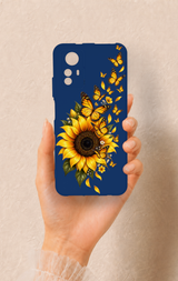 Redmi Note 12S Uyumlu Ayçiçeği Desenli Silikon Kılıf