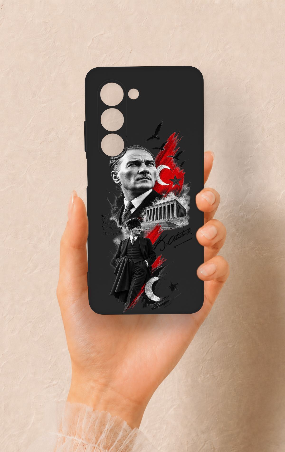 Oppo A5 5G Uyumlu Atatürk Anıtkabir Desenli Silikon Kılıf