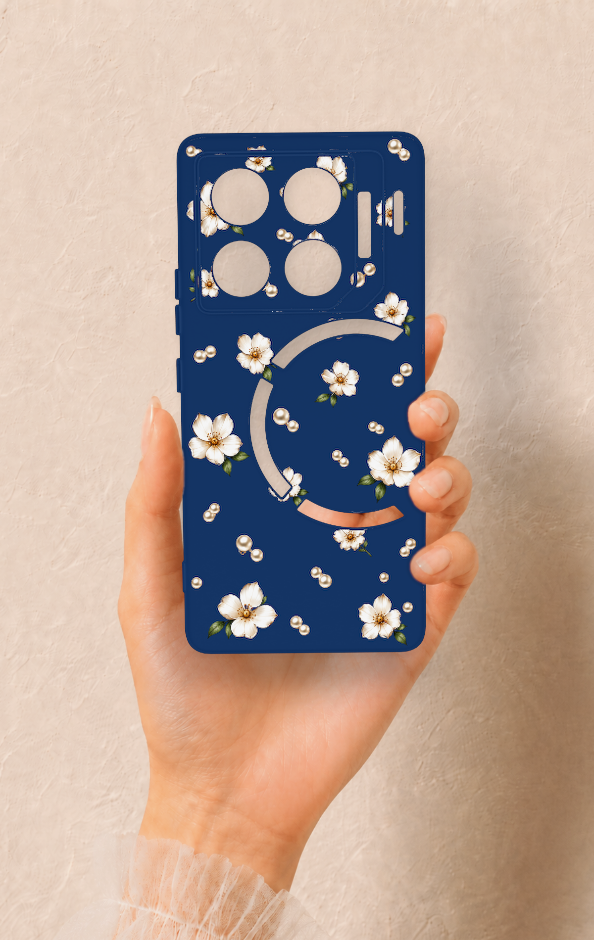İnfinix Gt 20 Pro Uyumlu Papatya İnci Desenli Silikon Kılıf