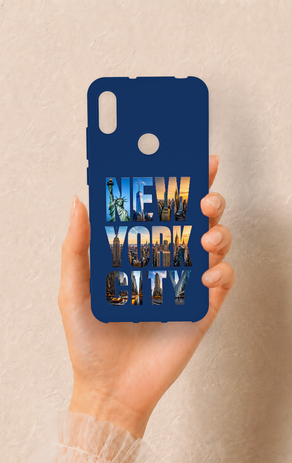 Huawei Y6 2019 Uyumlu New York City Desenli Silikon Kılıf