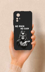 Redmi Note 12S Uyumlu No Pain No Gain Desenli Silikon Kılıf