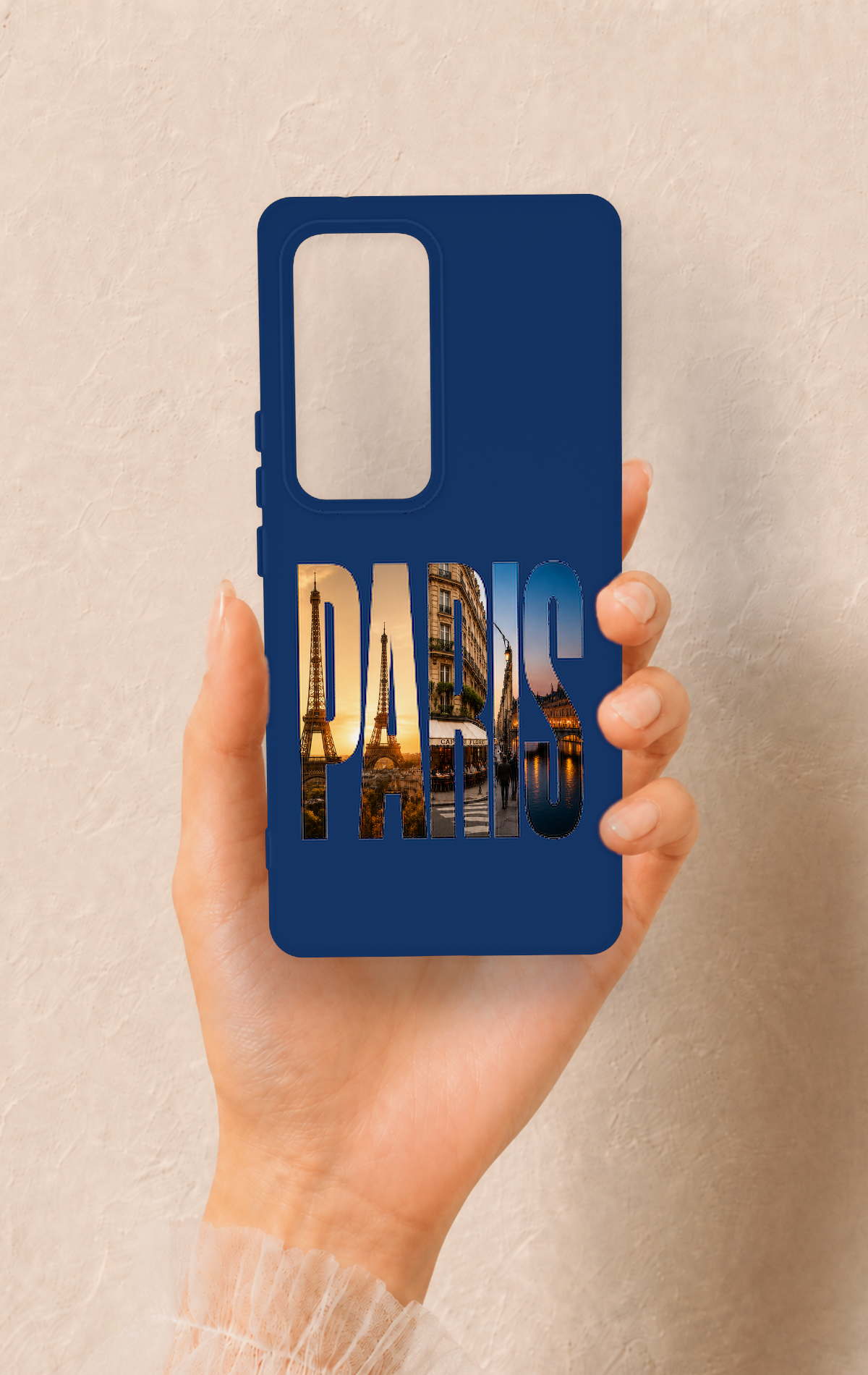 Vivo V30 Uyumlu Paris Desenli Silikon Kılıf