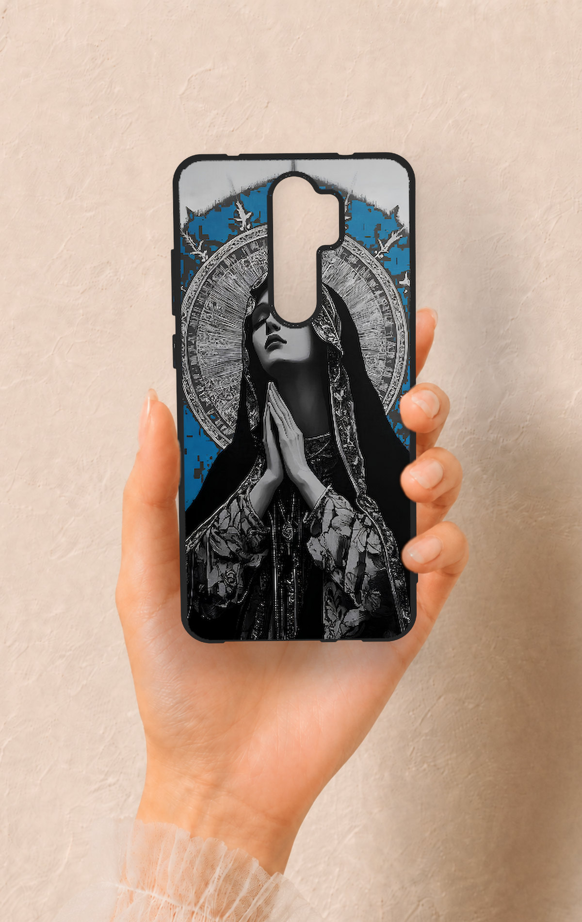 Redmi Note 8 Pro Uyumlu Rahibe Desenli Silikon Kılıf