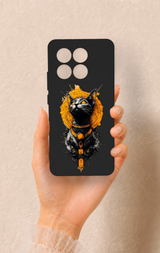 Poco X6 Pro Uyumlu Mısırlı Kedi Tanrısı Desenli Silikon Kılıf