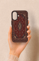 iPhone 16 Uyumlu Acem Halı Desenli Silikon Kılıf