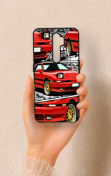 Oppo A5 2020 Uyumlu Kırmızı Supra Desenli Silikon Kılıf