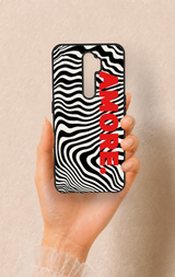 Oppo A5 2020 Uyumlu Zebra Amore Desenli Silikon Kılıf