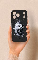 iPhone 17 Pro Max Uyumlu İyi ve Kötü Desenli Silikon Kılıf