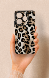 Tecno Spark 10 Pro Uyumlu Leopar Derisi Desenli Silikon Kılıf