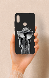Huawei Y6 2019 Uyumlu Lady Desenli Silikon Kılıf