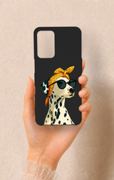 Oppo A16 Uyumlu Cool Dalmaçyalı Desenli Silikon Kılıf