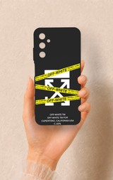 Samsung A05s Uyumlu Off White Desenli Silikon Kılıf