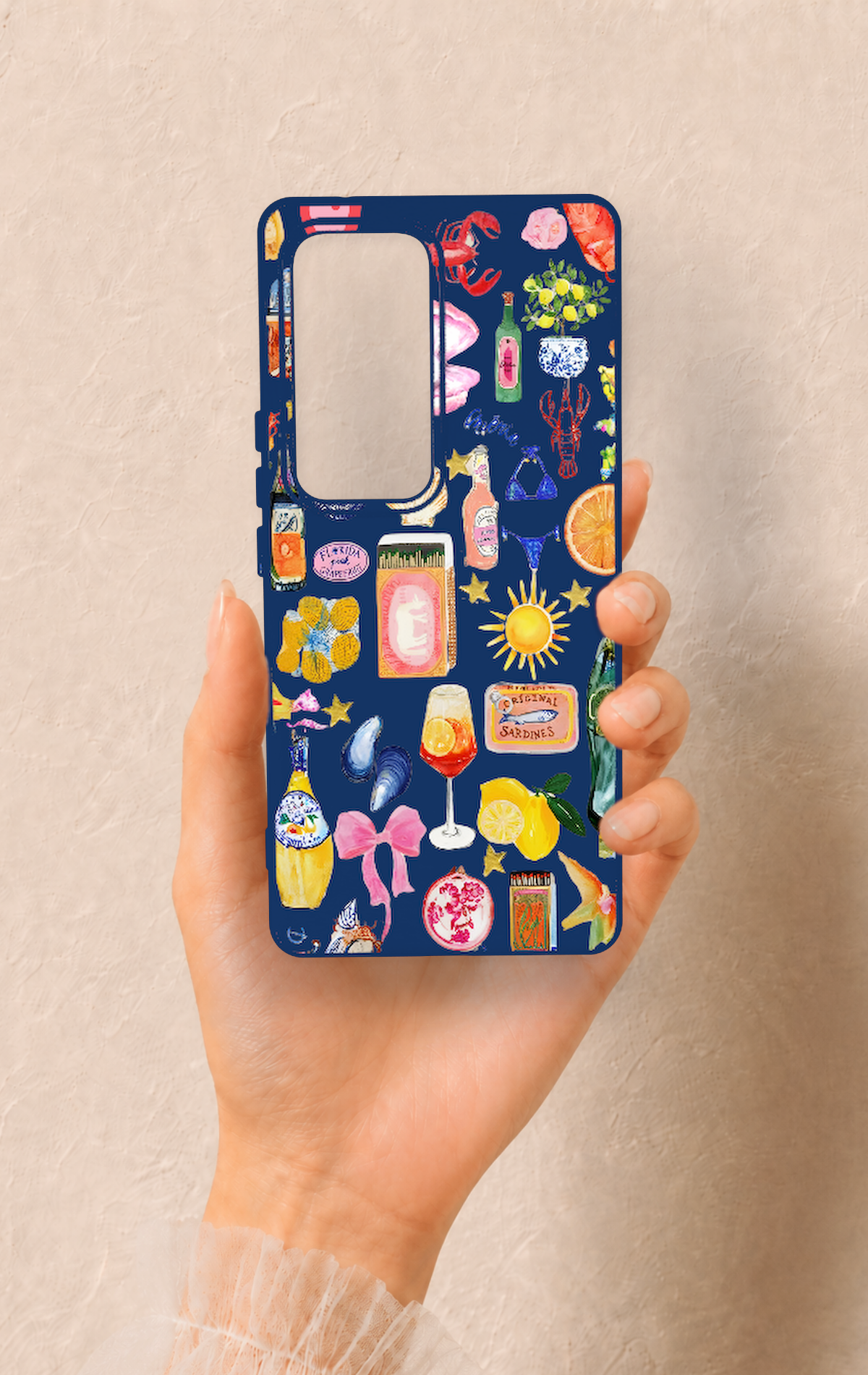 Vivo V30 Uyumlu Summer Desenli Silikon Kılıf