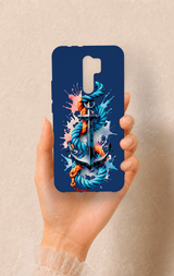 Redmi 9 Uyumlu Anchor Desenli Silikon Kılıf