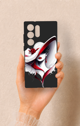 Samsung S23 Ultra Uyumlu Matmazel Desenli Silikon Kılıf