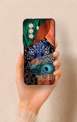 Huawei Nova Y70 Uyumlu Amazon Kaplan Desenli Silikon Kılıf