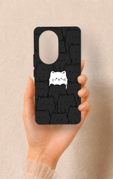 Honor 200 Pro 5G Uyumlu Many Cats Desenli Silikon Kılıf