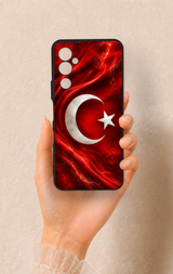 Tecno Pova Neo 2 Uyumlu Türk Bayrağı Desenli Silikon Kılıf
