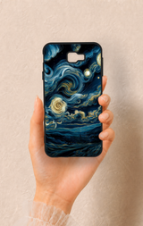 Samsung J7 Prime Uyumlu Yıldızlı Gece Desenli Silikon Kılıf