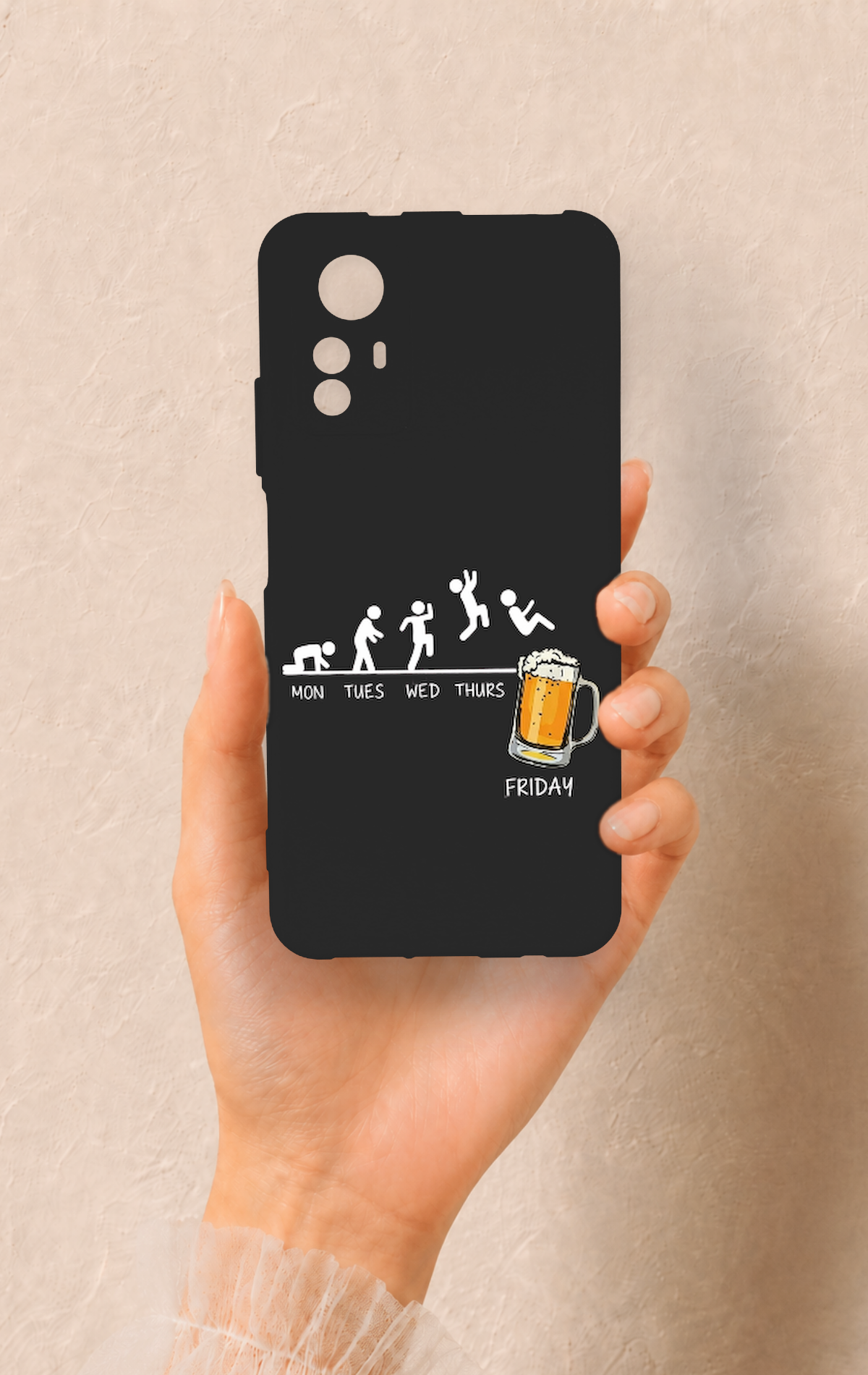 Redmi Note 12S Uyumlu Fun Day Friday Desenli Silikon Kılıf