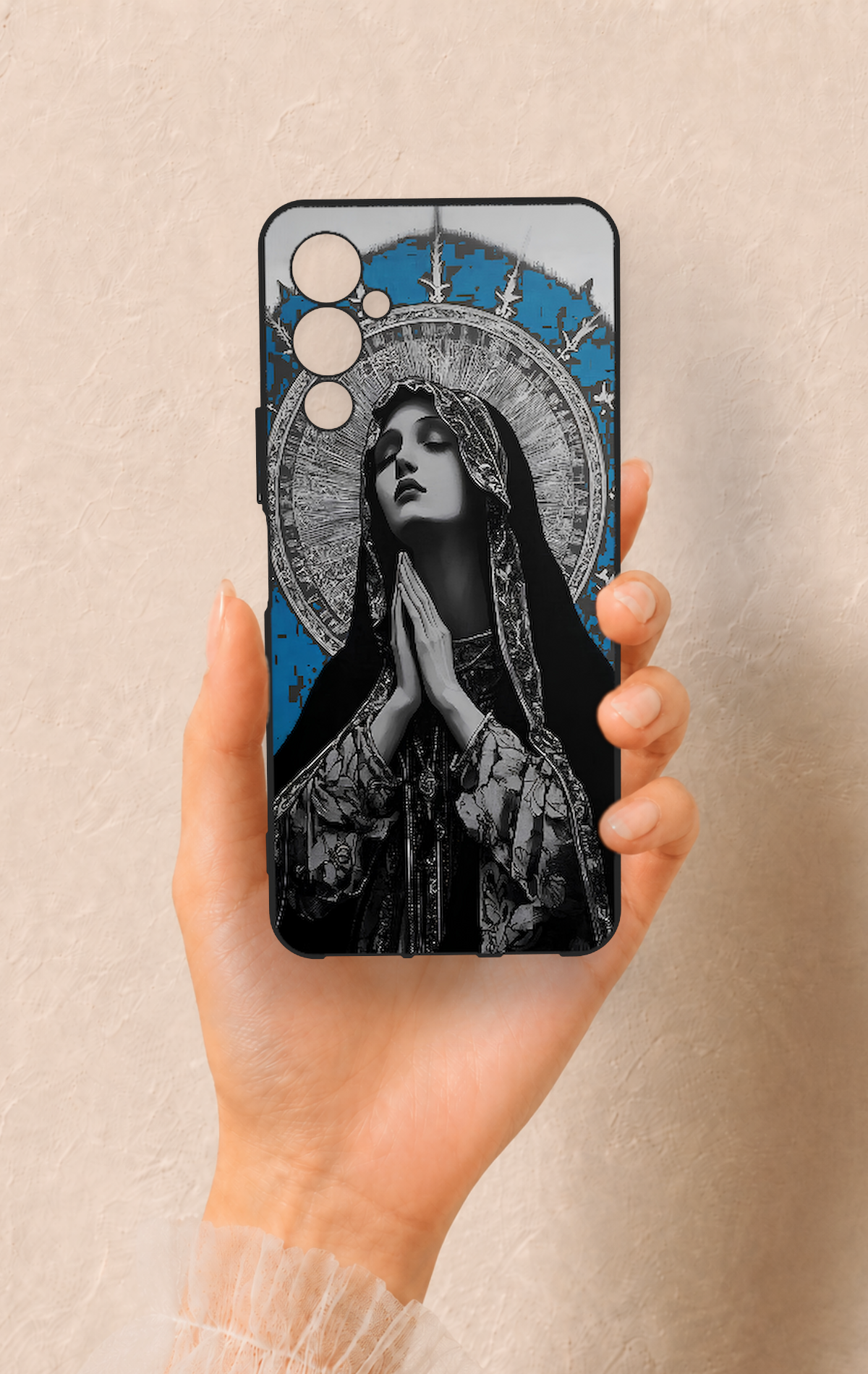 Tecno Pova Neo 4 Uyumlu Rahibe Desenli Silikon Kılıf