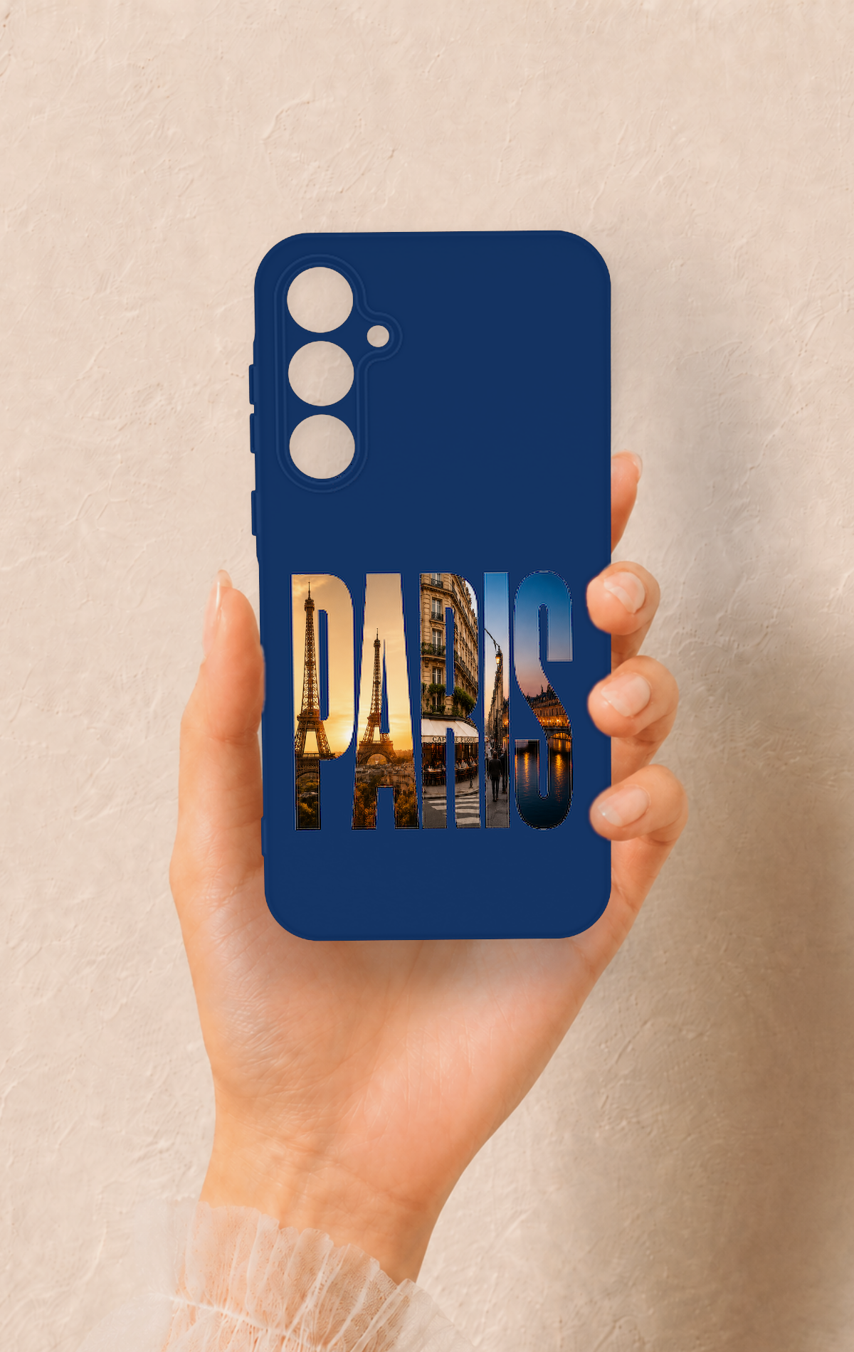 Samsung A35 Uyumlu Paris Desenli Silikon Kılıf