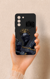Samsung-S21FE Uyumlu King Desenli Silikon Kılıf
