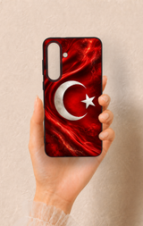 Samsung S25Fe Uyumlu Türk Bayrağı Desenli Silikon Kılıf