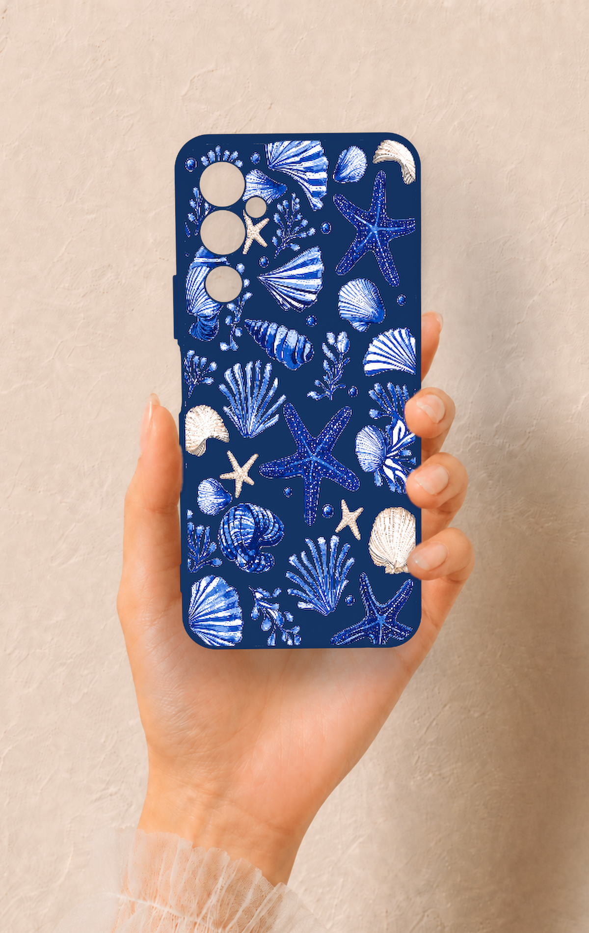 Tecno Pova Neo 2 Uyumlu Deniz Kabuğu Desenli Silikon Kılıf