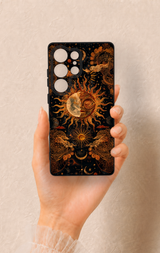 Samsung S25 Ultra Uyumlu Mistik Güneş Desenli Silikon Kılıf