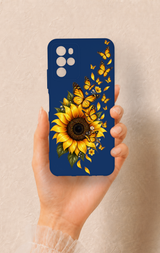Omix x700 Uyumlu Ayçiçeği Desenli Silikon Kılıf